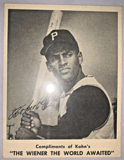 VG-VG+ 1963 Roberto Clemente Kahn’s Wieners Pittsburgh Pirates