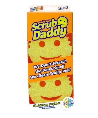 Scrub Daddy Original Dish Sponge Twin Pack, Smiley Face Sponges for Cleaning ...