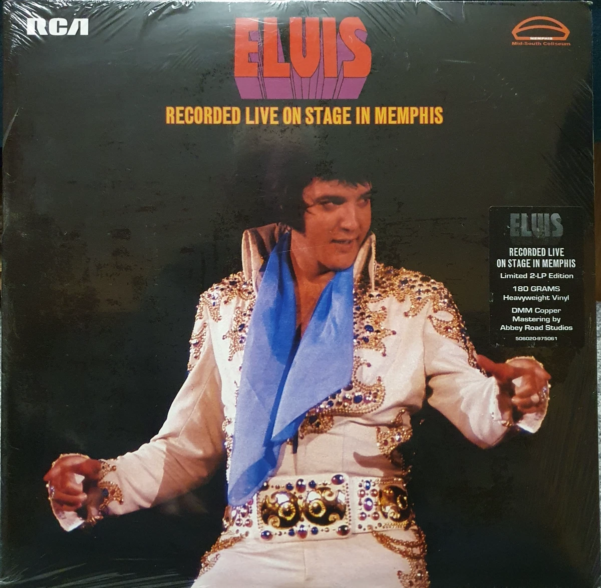 ELVIS PRESLEY "RECORDED LIVE ON STAGE IN MEMPHIS" 2013 FTD VINYL DBL LP. SEALED!