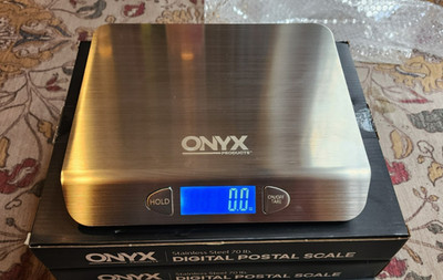 Onyx 70 lb Digital Postal Scale Compatible stamps.com Software LCD USB BOX