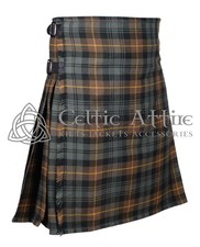 Gordon Weathered Tartan 8 Yard Scottish Kilt - Made to Order By Celtic Attire