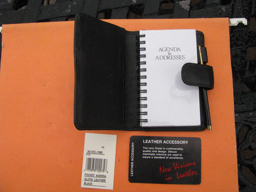 Neiman Marcus 1993 Pocket Agenda & Address Glove Leather W/ Pen- Excellent Cond