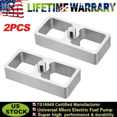 1" Inch Universal Aluminum Extruded Leaf Spring Lowering Block Kit 2PCS - Image 1 of 4