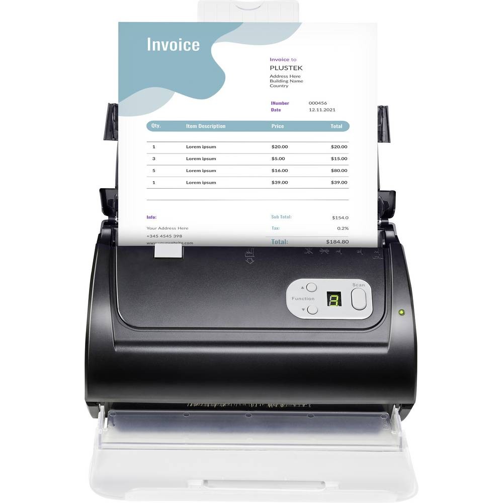 Scanner Plustek PS288 Plus pour numériser de longs graphiques de 5 mètres