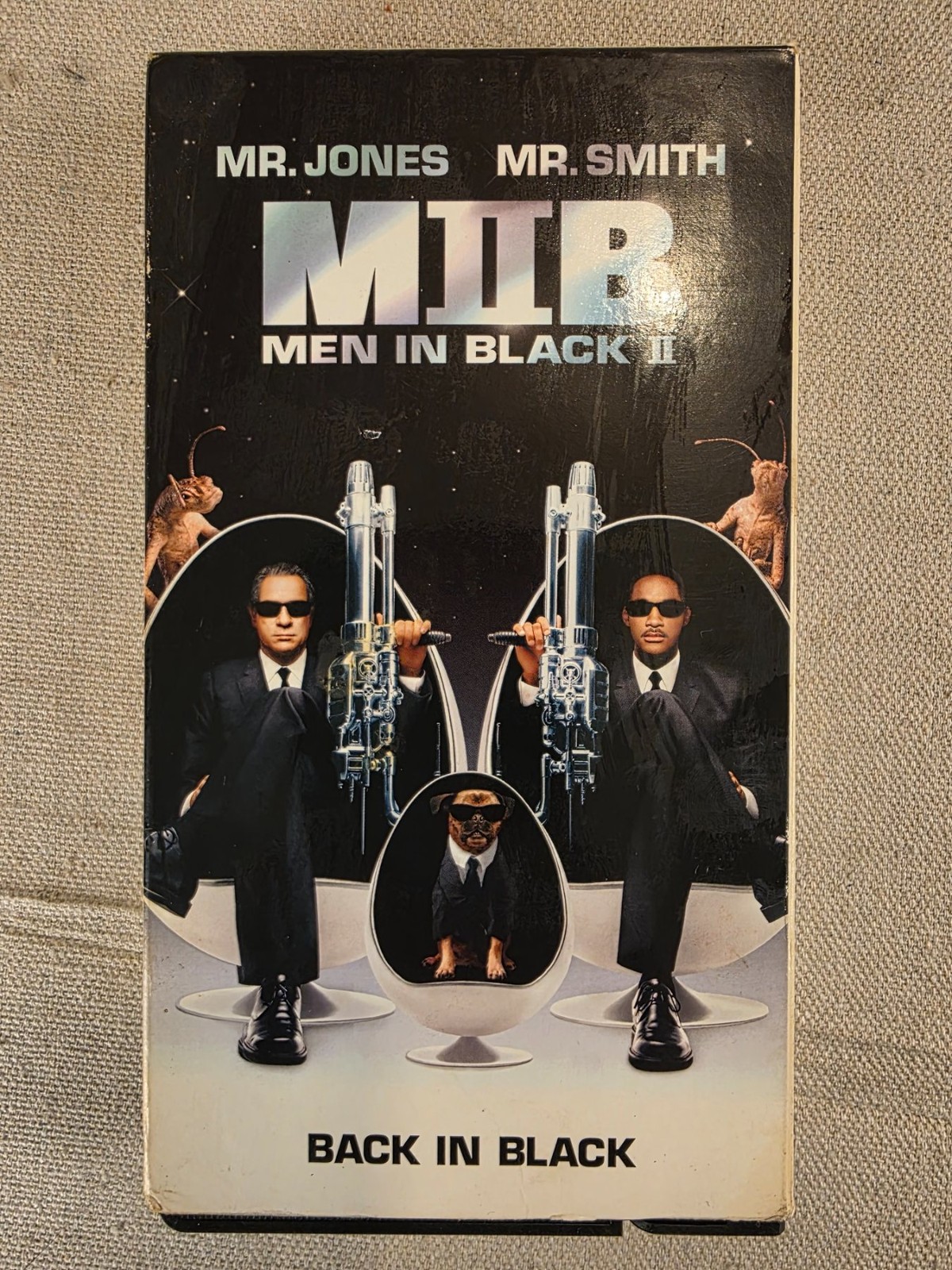 Men in Black II Back in Black VHS 2002 Tommy Lee Jones Will Smith