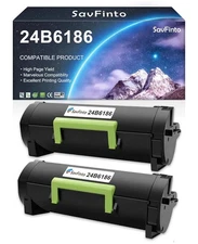 24B6186 High Yield Compatible Toner Cartridge Replacement for Lexmark M3150...