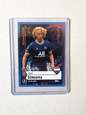 Topps UEFA Champions League 21/22 Xavi Simons Rookie RC PSG Rising Star