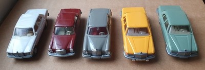 Wiking Modell 5x Mercedes 2x 450 SE, 280 S, 200, 240 D, 1:87 H0 unbespielt!