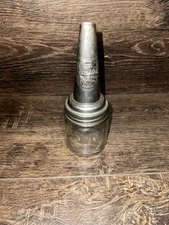 VTG The Master MFG. Co. Litchfield Ill. Sept. 14, 1926 Glass Jar with Oil Spout