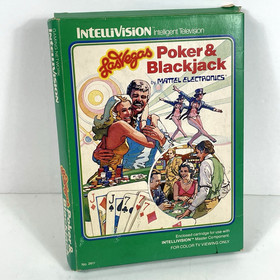 Las Vegas Poker and Blackjack Intellivision Mattel Electronics Complete