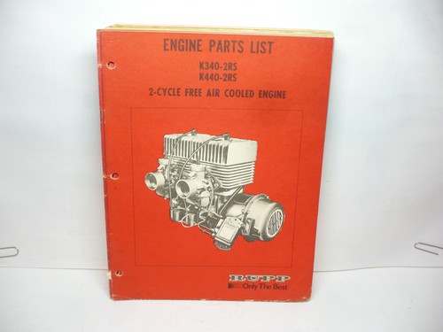 RUPP SNOWMOBILE K340-2RS / K440-2RS / 2 -CYCLE F/A ENGINE PARTS LIST | eBay