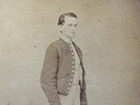 Lancaster Pennsylvania Civil War Cavalry soldier cdv photo with 2 tax stamps