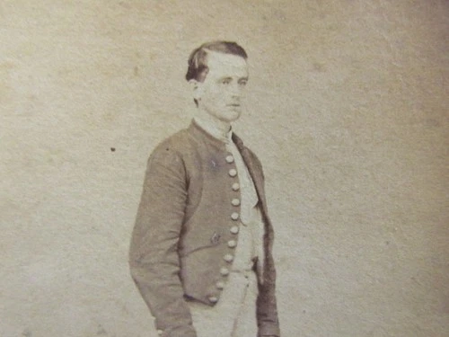 Lancaster Pennsylvania Civil War Cavalry soldier cdv photo with 2 tax stamps