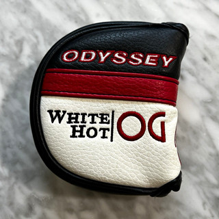 Cubierta de cabeza de putter de golf Odyssey White Hot OG negra/roja/blanca