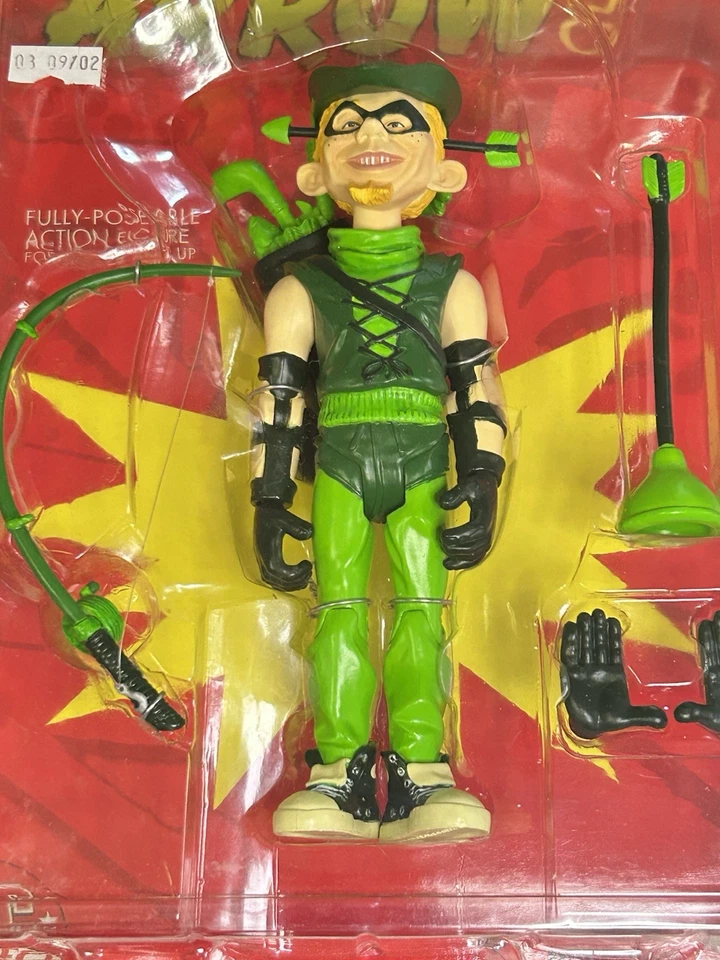 Figura DC Direct Mad Magazine Alfred E Neuman como Flecha Verde 6" NUEVA EN PAQUETE Foto 2 de 4