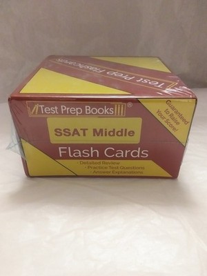 SSAT Middle School Level Test Prep Flash Cards 2025-27 Grades 5-7