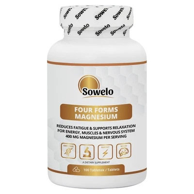 Magnesium 400 mg – 4-Formen-Komplex mit Oxid, Citrat, Laktat, Carbonat + B6 - Bild 1 von 4