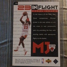 Upper Deck 1998 Michael Jordan 23 In Flight IF4 Chicago Bulls Insert NBA Card