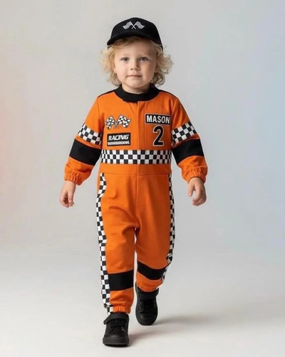 Rennanzug Geburtstagskostüm Kinder Baby Jungen Halloween Kostüm - Bild 17 von 23