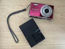 OLYMPUS FE-4000 Pink Compact Digital Camera Tested Working Seller Japan