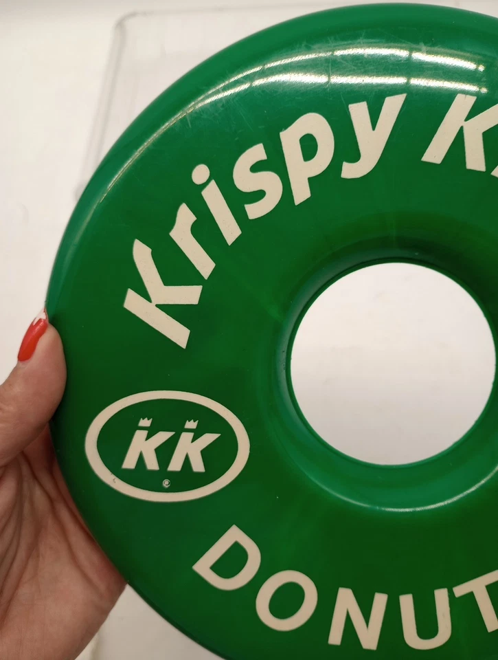 De colección Krispy Kreme Donuts Clásico Publicidad Frisbee ¡Extremadamente Raro Hallazgo!! Foto 2 de 4