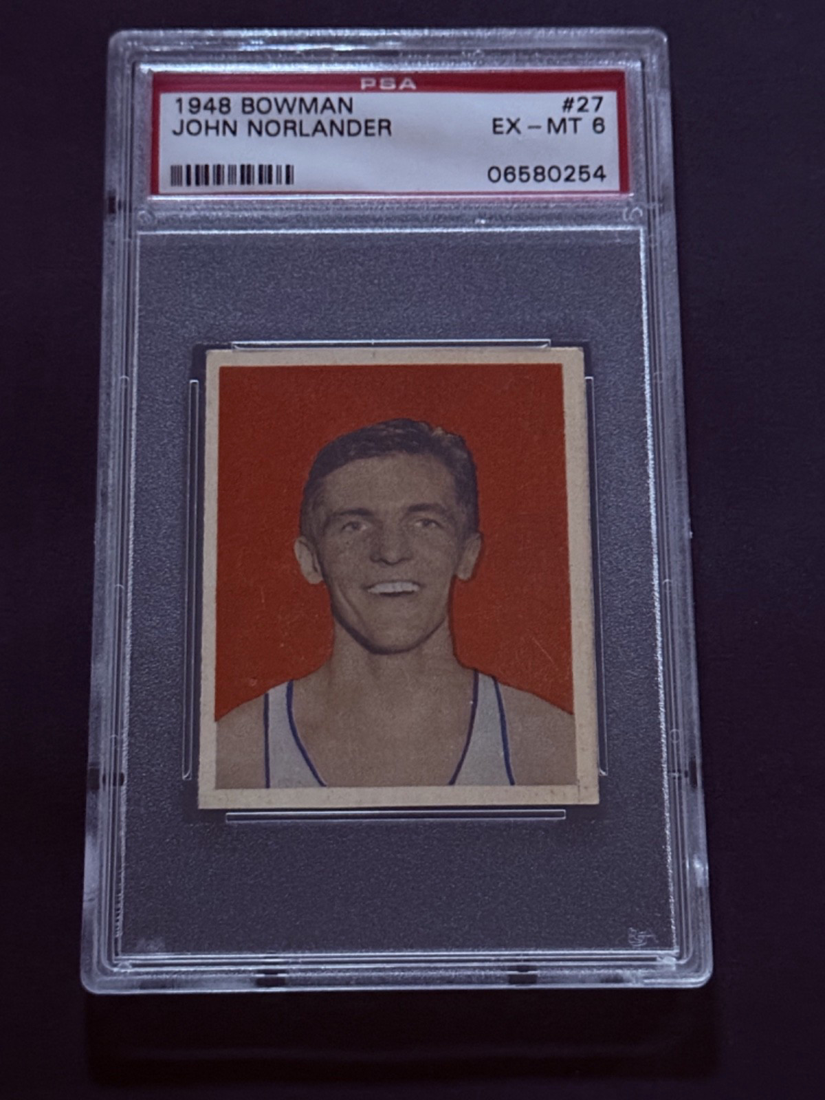 1948 Bowman #27 John Norlander PSA 6