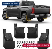 Mud Flaps Splash Guards for Toyota Tundra 2022 2023 2024 2025, No Drill Mudguard