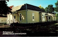 Mamie Doud Eisenhower Birthplace Postcard Boone Iowa Vintage