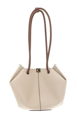 COCCINELLE Kamy Handbag Smooth Leather Handtasche Tasche Sandshell / Cognac Neu