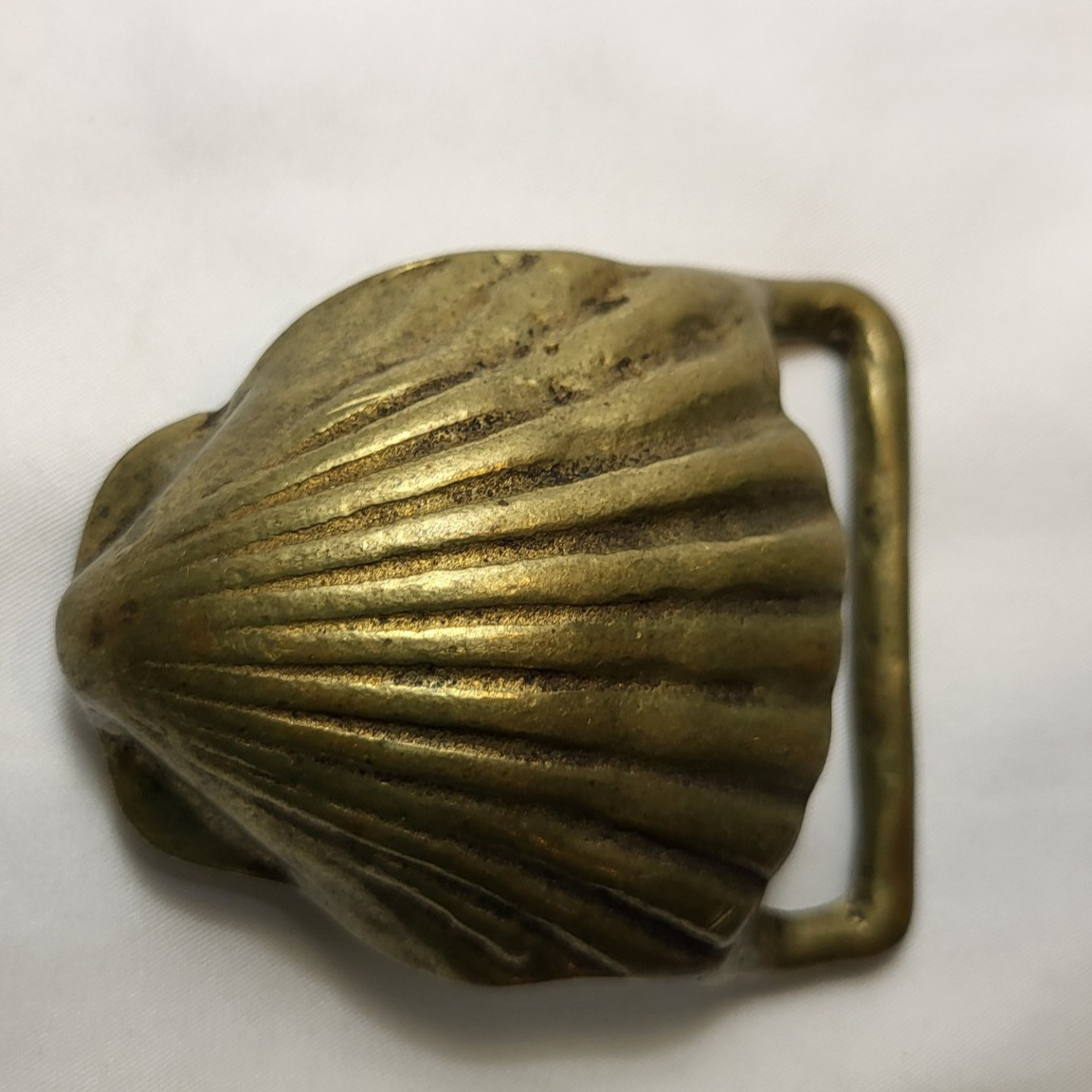 Seashell 1970s Trinity Solid Brass Vintage Belt B… - image 1