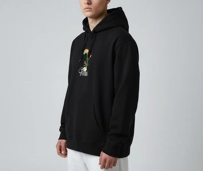 VANS Off The Wall Hoodie Homme Taille SMALL Noir Logo Poche Kangourou Pull-over - Photo 1/4