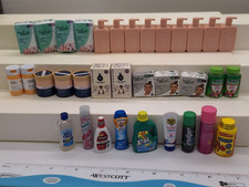 Zuru Mini Brands Lot of 34 Grocery DUPLICATES Diorama Doll House Vitamins Laundr