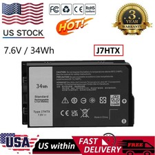 J7HTX Battery For Dell Latitude 7202 7212 Rugged Extreme Tablet 2JT70 7XNTR 34Wh