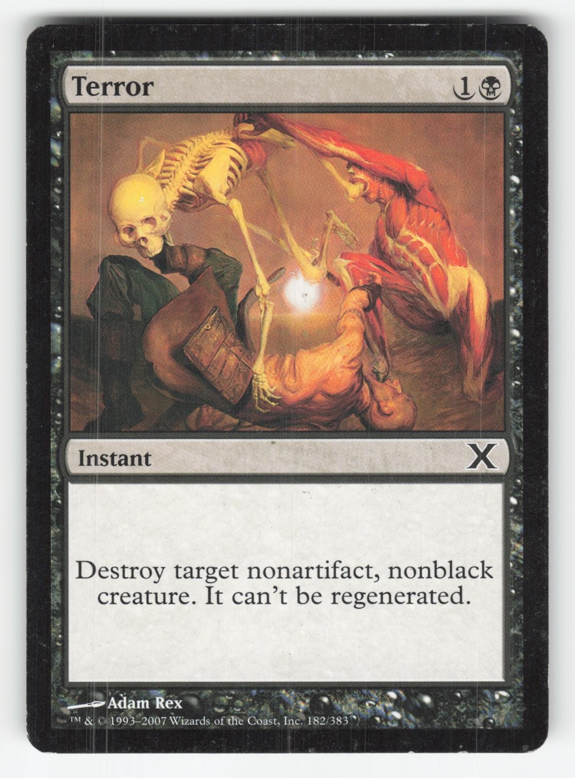 Terror 182 Common 10th Edition Magic: The Gathering Lightly Played