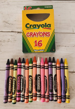 1999 Crayola Crayons Carnation Yellow Green Blue Violet 16ct