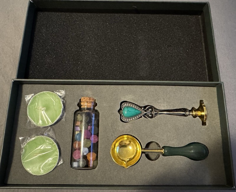 Lankongque Bonsai Wax Seal Stamp Set With Melter And Wax