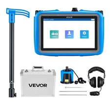 VEVOR Pipe Water Leak Detector with Medium Sensor 1Hz-10000Hz 7" LCD Touchscreen