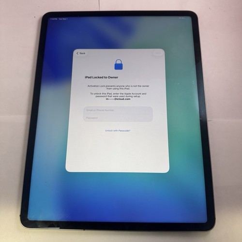 ipad pro 12.9 6th gen 256gb wifi For Parts Only Not Working