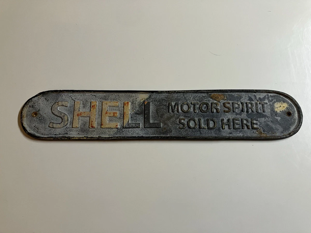 Plaque vintage shell, déco garage shell service, shell pompe à essence