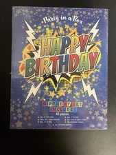 Party In A Box 43 Piece BirthdayParty Goods Set, 6 Varieties, Sealed in Box, New