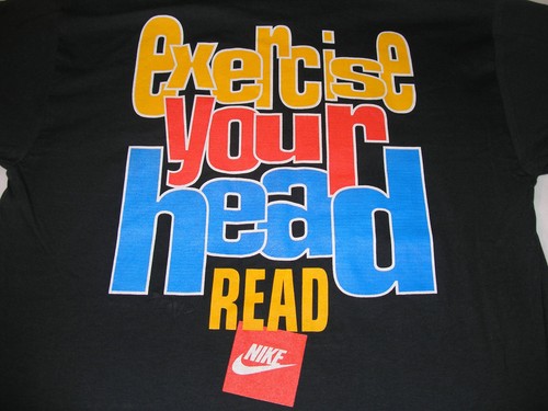 Nike Ghostwriter Shirt PBS Vintage 90s Gray Tag Spike Lee Brooklyn NY Mens L
