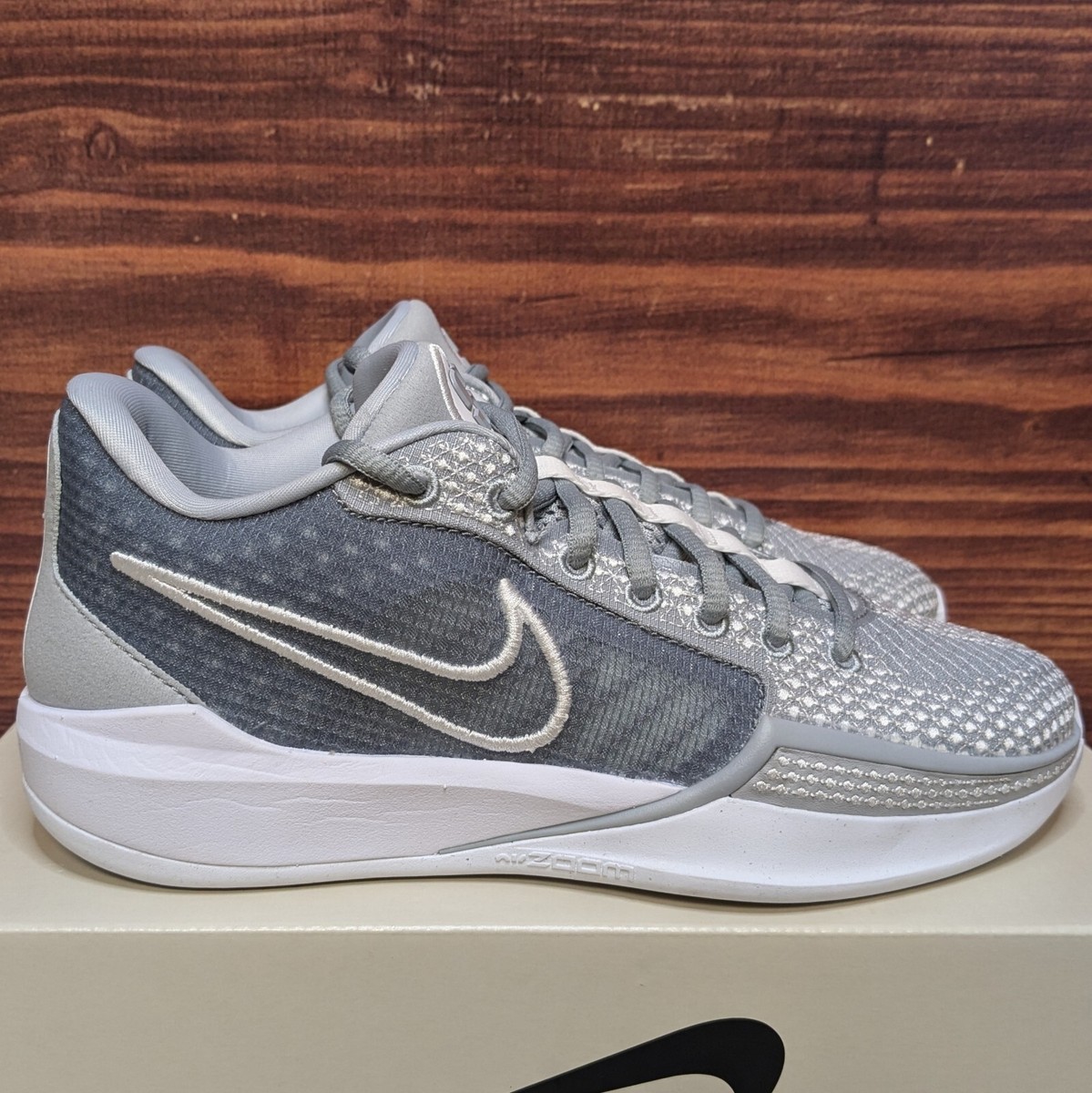 Nike Sabrina 1 TB Wolf Grey Women's 5.5, Men's 4 Grey White