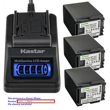Kastar Battery LCD Quick Charger for Canon BP-827 Canon VIXIA HG21 HG 21 Camera
