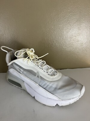 Nike Air Max 2090 White/White-Wolf Grey Running Shoes Men's Size 13 BV9977-100