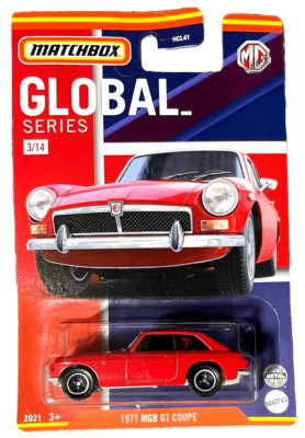 Matchbox 1971 MGB GT Coupe Global Series 3/14 1:64 Modellauto Spielzeug UK GB