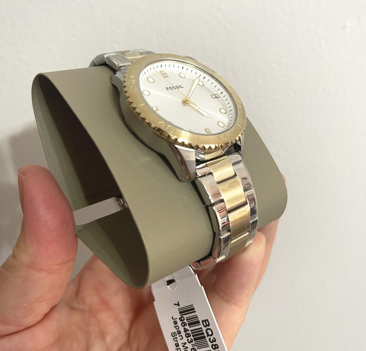 AUTHENTIC FOSSIL DAYLE GOLD SILVER CRYSTALS WOMEN