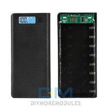8 18650 Battery Box LCD Mobile Power Bank Case DIY Battery Charging Case Cover