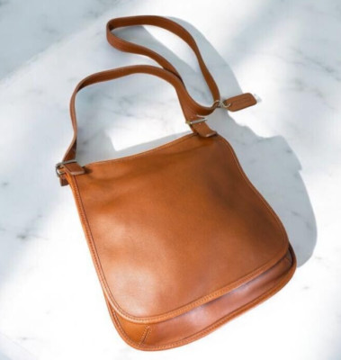バッグ 1101 Vintage Coach Shoulder Bag Brown USA VINTAGE COACH SHOULDER CROSSBODY BAG BRASS ZIPPED BROWN