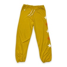 Sundry Jogger Women XS Yellow Long Sleeve Sweatshirt Sweatpants Set NWOT