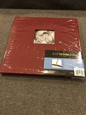 Photo Album Scrapbook 12" X 12" Burgundy with Photo Window on Front Cover